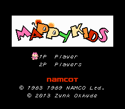 Mappy Kids (english translation) Title Screen
